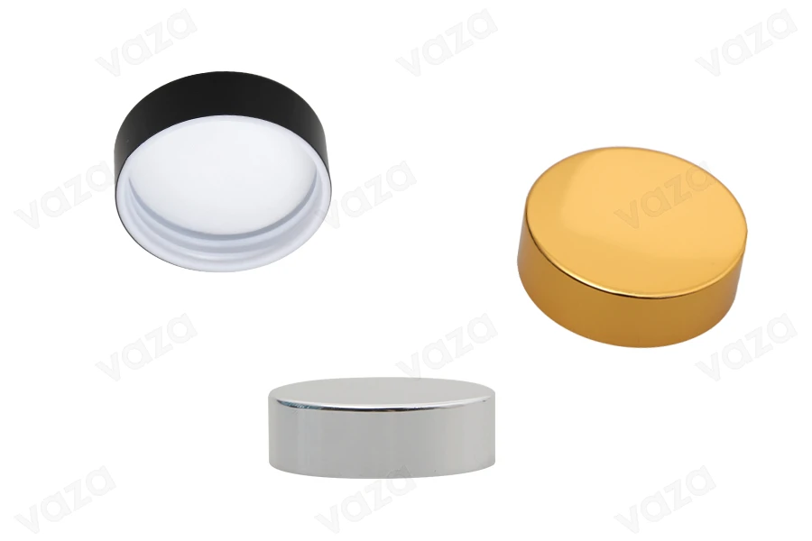 Couvercle en plastique avec revêtement en aluminium et joint interne (pour les pots 79-40) Couvercle en plastique avec revêtement en aluminium et joint interne (pour les pots 79-40)-photo_dimensions