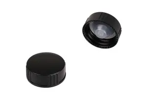 Plastic lid with inner conical gasket PP28 - 50 pcs