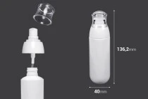 Μπουκαλάκι PET 80 ml με λευκή αντλία και διάφανο καπάκι Μπουκαλάκι PET 80 ml με λευκή αντλία και διάφανο καπάκι