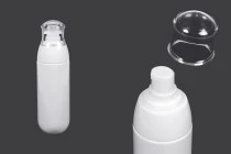 Μπουκαλάκι PET 80 ml με λευκή αντλία και διάφανο καπάκι Μπουκαλάκι PET 80 ml με λευκή αντλία και διάφανο καπάκι