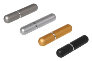 Μπουκαλάκι γυάλινο 5 ml με σπρέι για άρωμα σε ματ θήκη αλουμινίου-3
