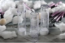 Μπουκάλι πλαστικό Airless για κρέμα διάφανο 15 ml