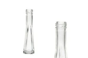 50ml pyramid glass bottle for olive oil, vinegar or spirits also suitable for decoration in size 42x163-1