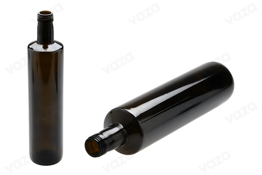 750ml Uvag Dorica glass bottle for olive oil and vinegar with PP31.5 mouth - available in a package with 24 pcs-εικόνα_διαστάσεις