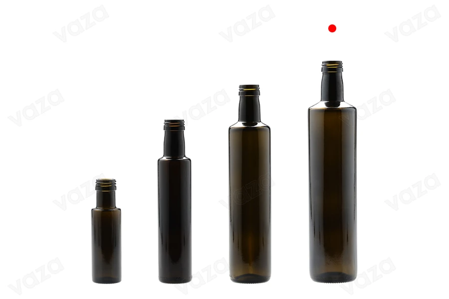 750ml Uvag Dorica glass bottle for olive oil and vinegar with PP31.5 mouth - available in a package with 24 pcs-εικόνα_σύνθεση