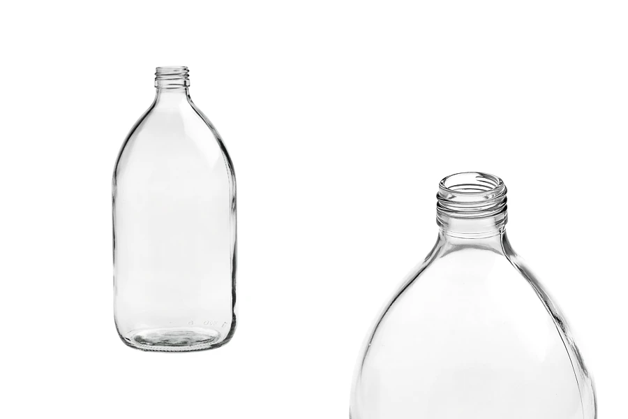 Γυάλινη φιάλη 1000 ml διάφανη Γυάλινη φιάλη 1000 ml διάφανη