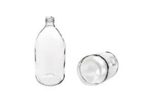 Bottiglia di vetro trasparente da 1000 ml.-2