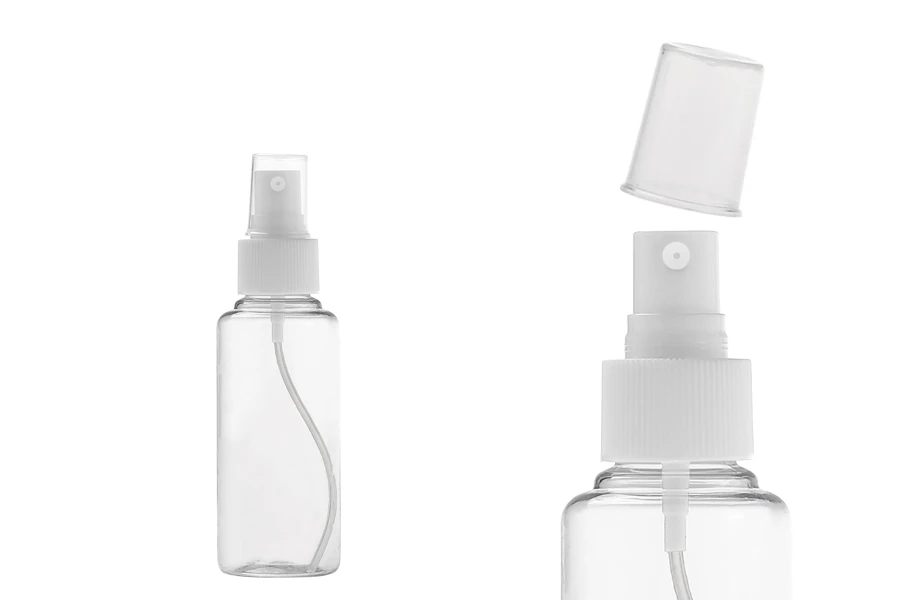 PET Μπουκάλι 100 ml με σπρέι για ελαφρά λιπαρές ουσίες σε συσκευασία των 12 τεμαχίων