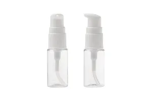 Bouteille PET de 10 ml avec pompe pour crème en lot de 12 pièces-6