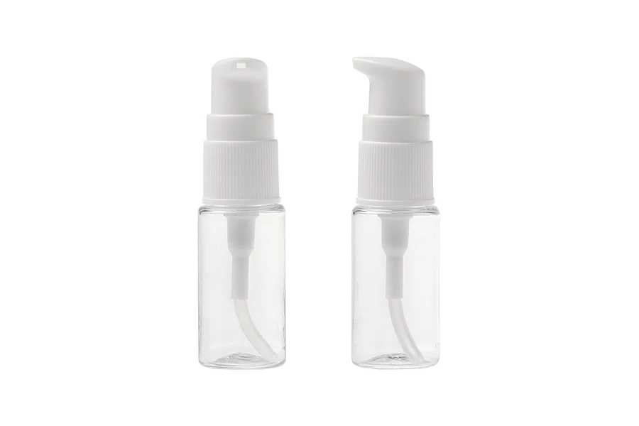 PET Μπουκάλι 10 ml με αντλία για κρέμα σε συσκευασία των 12 τεμαχίων PET Μπουκάλι 10 ml με αντλία για κρέμα σε συσκευασία των 12 τεμαχίων