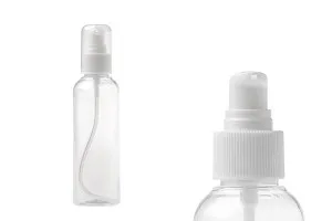 Bouteille PET de 150 ml avec pompe pour crème en lot de 12 pièces-1