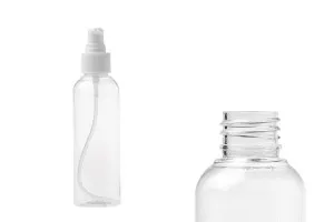 Bouteille PET de 150 ml avec pompe pour crème en lot de 12 pièces-2