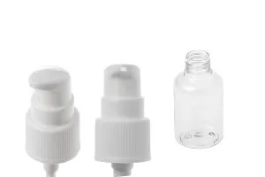 Bouteille PET de 50 ml avec pompe pour crème en lot de 12 pièces-6