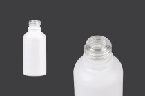 Γυάλινο μπουκαλάκι για αιθέρια έλαια 30 ml λευκό ματ με στόμιο PP18 Γυάλινο μπουκαλάκι για αιθέρια έλαια 30 ml λευκό ματ με στόμιο PP18