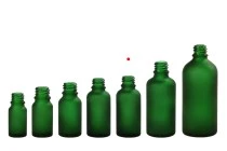 30ml green frosted glass bottle with PP18 finish for essential oils 30ml green frosted glass bottle with PP18 finish for essential oils