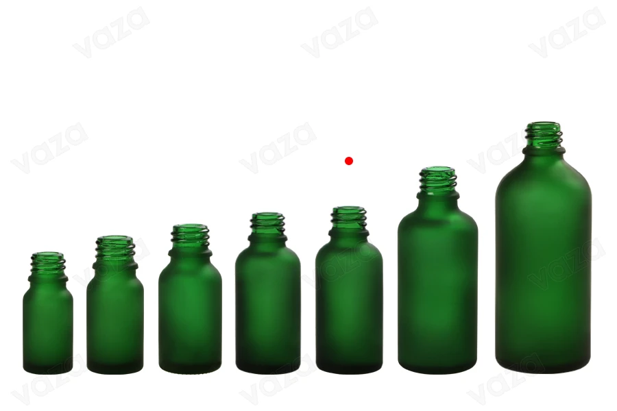 Γυάλινο μπουκαλάκι για αιθέρια έλαια 30 ml πράσινο αμμοβολής με στόμιο PP18 Γυάλινο μπουκαλάκι για αιθέρια έλαια 30 ml πράσινο αμμοβολής με στόμιο PP18-εικόνα_σύνθεση