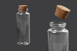 Bouteille en verre avec bouchon - 12 pcs-1