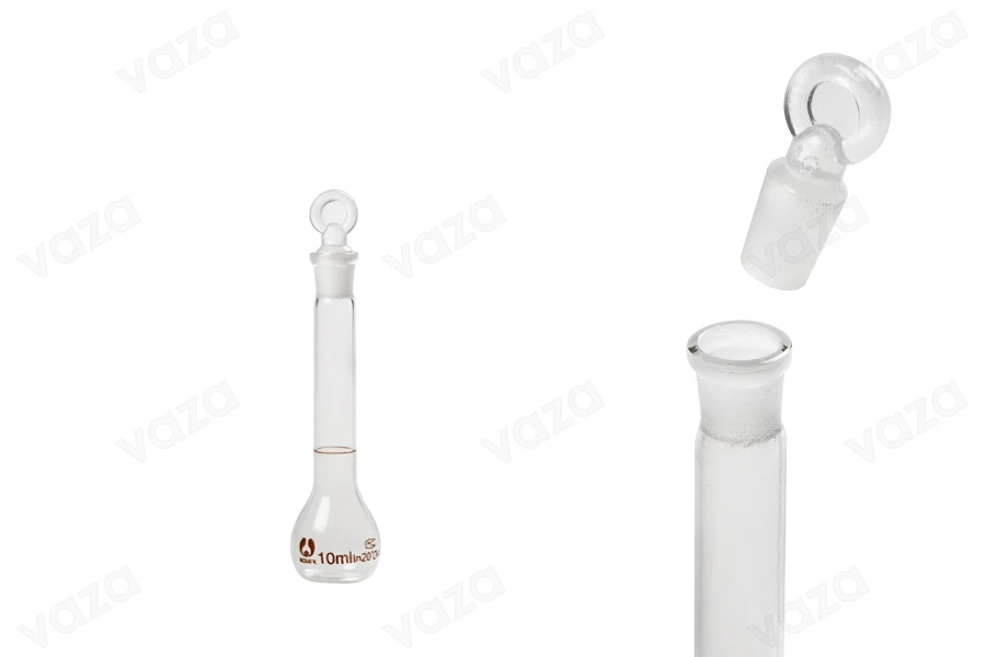 Flacone graduato in vetro da 10 ml con tappo in vetro-immagine_prodotto