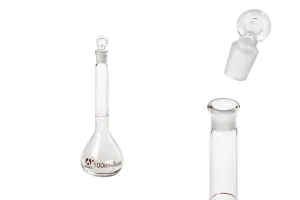 100ml measuring glass flask with glass stopper-1