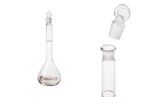 200ml measuring glass flask with glass stopper-1