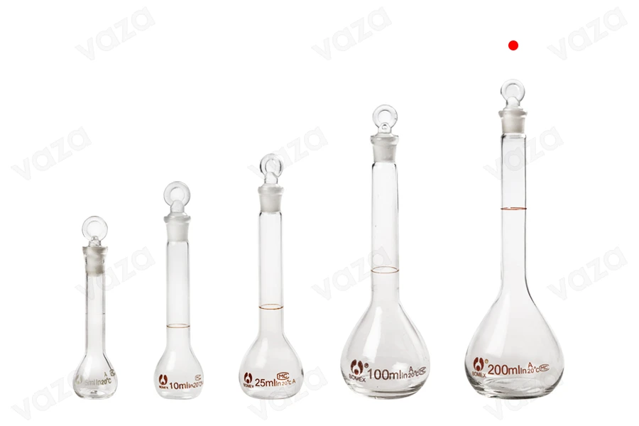 Flacone graduato in vetro da 200 ml con tappo in vetro-εικόνα_σύνθεση