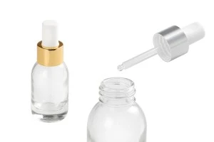 Bottiglietta da 50 ml in vetro con contagocce.-1