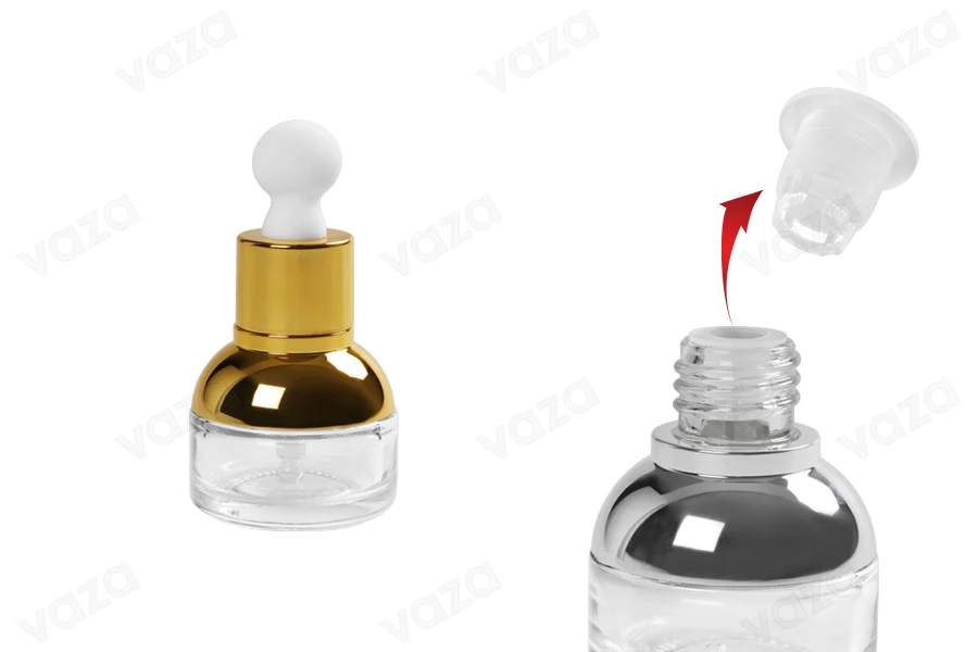 Shishe qelqi 20 ml me pikatore, kullues dhe kapak-imazh_dimensione