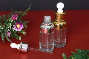 Μπουκαλάκι 50 ml γυάλινο με σταγονόμετρο, αποστραγγιστήρα και καπάκι-5
