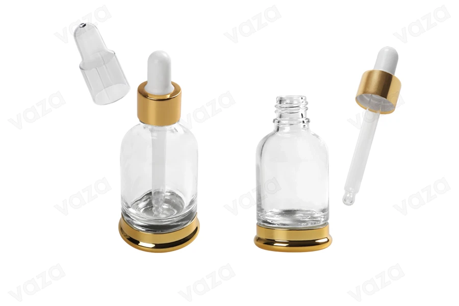 Μπουκαλάκι 30 ml γυάλινο με σταγονόμετρο και διάφανο καπάκι-εικόνα_σύνθεση