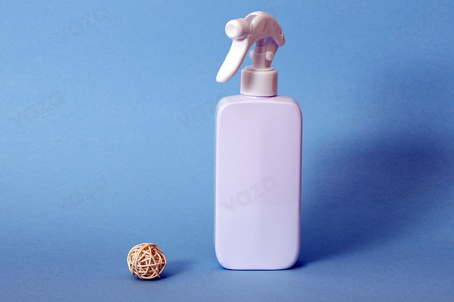 Μπουκάλι 300 ml πλαστικό (PET) λευκό με αντλία για ψεκασμό - 12 τμχ-
