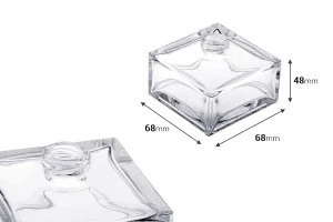 Bouteille carrée en verre de 70 ml-2