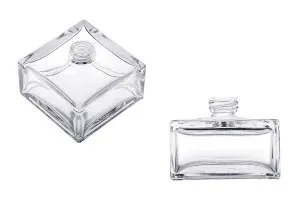 Bouteille carrée en verre de 70 ml-1