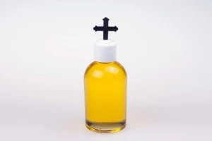 100ml round glass bottle for spirits or for testing olive oil with PP20-3