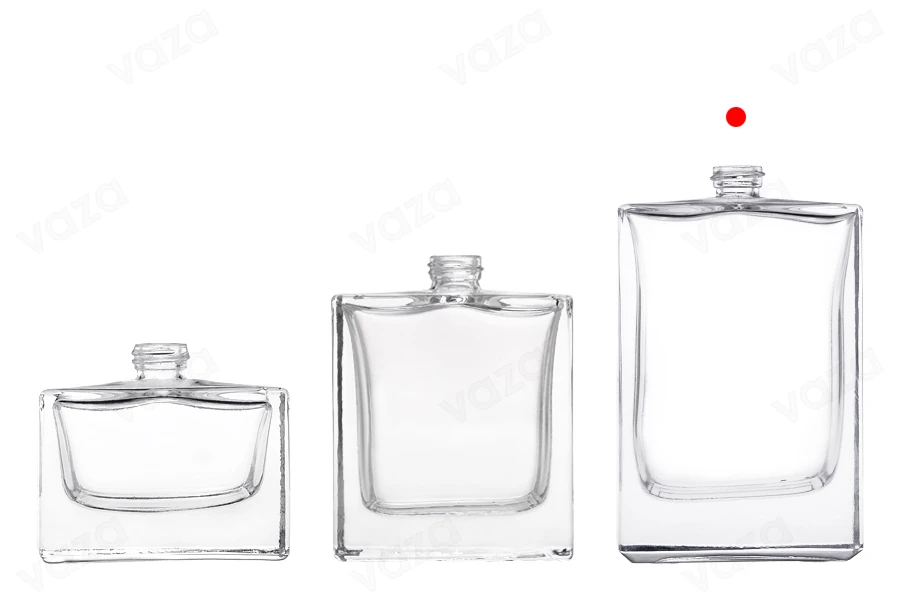 Rechteckige 70-ml-Parfümflasche aus Glas 15/400-bildabmessungen