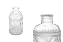 Μπουκάλι 200 ml γυάλινο με ανάγλυφα σχέδια Μπουκάλι 200 ml γυάλινο με ανάγλυφα σχέδια