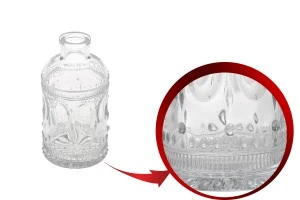 Bouteille en verre de 200 ml avec des motifs en relief-2