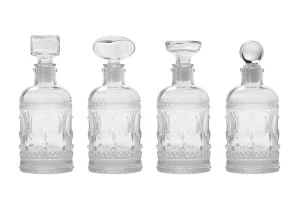 Bouteille en verre de 200 ml avec des motifs en relief-3