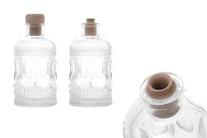 Bouteille en verre de 200 ml avec des motifs en relief-6