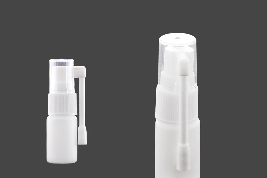 Flacon en plastique de 10 ml avec pompe de pulvérisation locale pour usage pharmaceutique - 12 pcs
