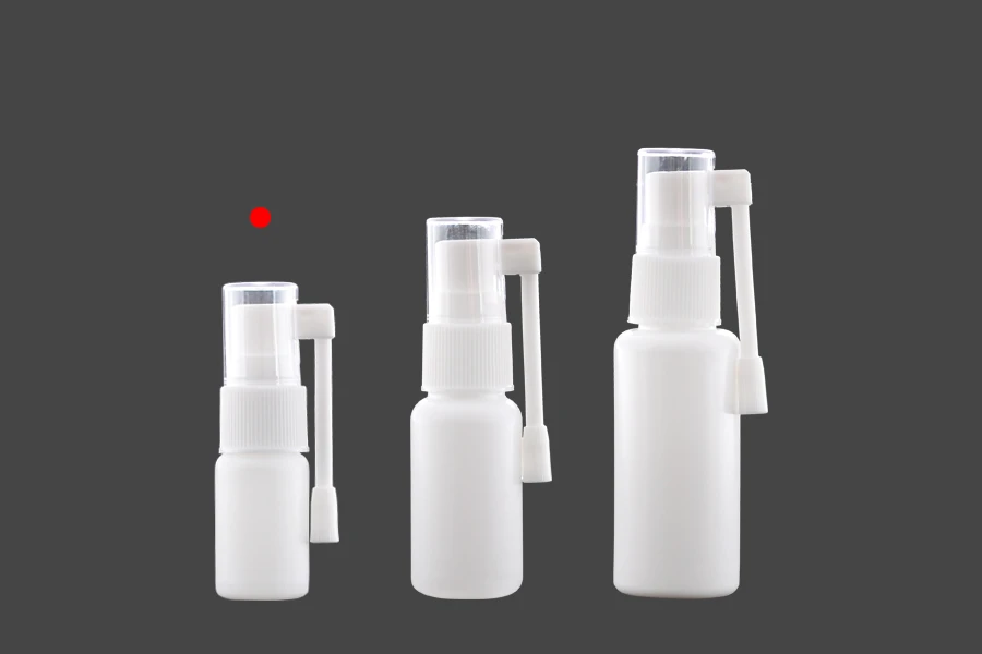 Flacon en plastique de 10 ml avec pompe de pulvérisation locale pour usage pharmaceutique - 12 pcs
