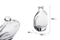 Μπουκαλάκι 200 ml γυάλινο σε οβάλ σχήμα