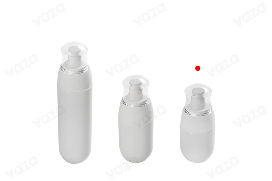 Flasche 30ml aus Kunststoff mit Pumpe und transparentem Deckel-bildgruppe