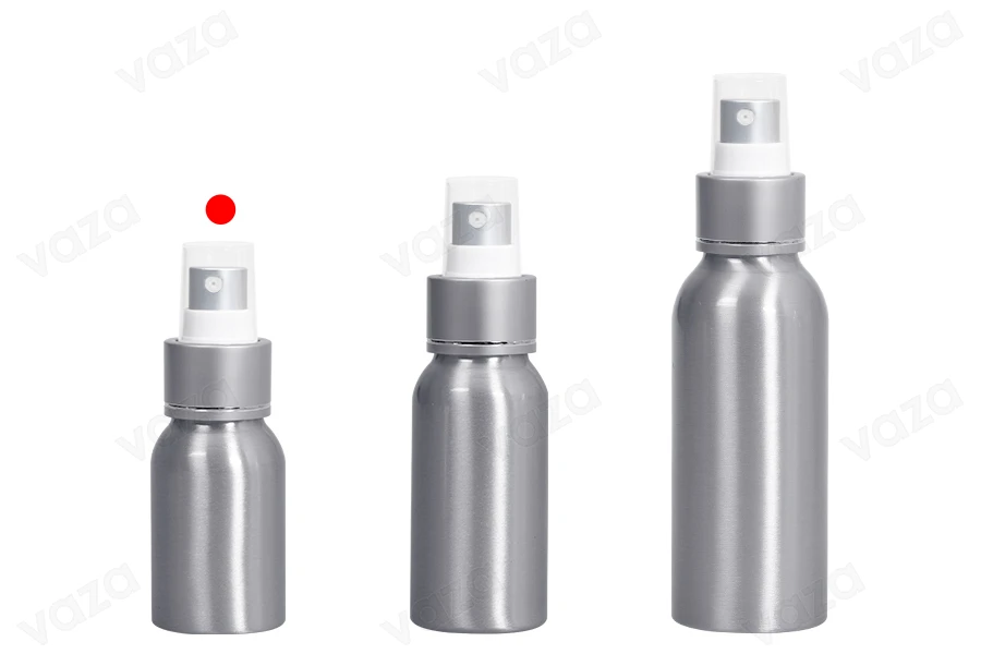 Shishe alumini 30 ml me sprej dhe kapak plastik - 10 copë       -imazh_grup