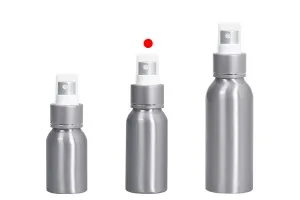 Φιάλη αλουμινίου 50 ml με σπρέι και πλαστικό καπάκι - 10 τμχ-5
