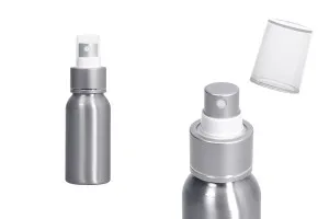 Φιάλη αλουμινίου 50 ml με σπρέι και πλαστικό καπάκι - 10 τμχ-1
