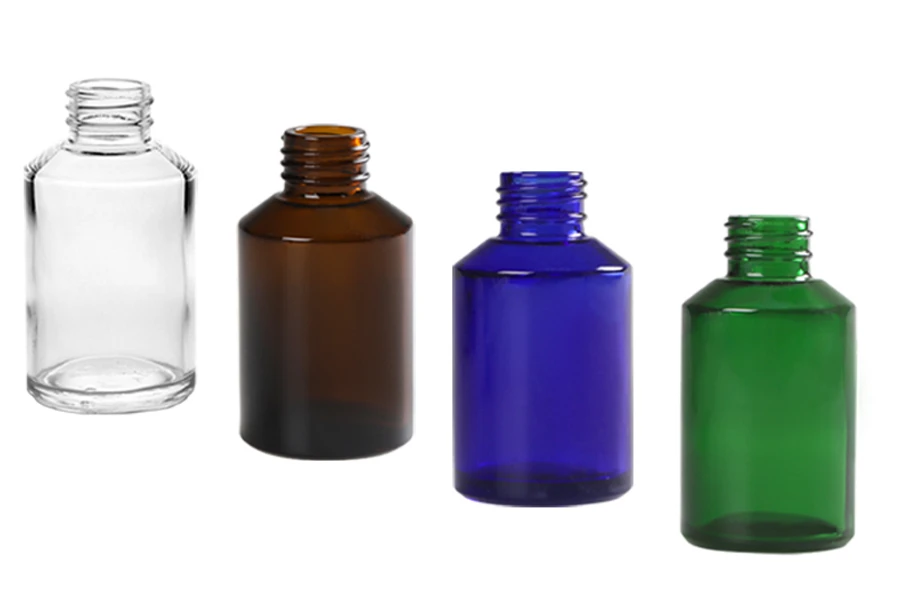 100 ml Glasflasche mit PP28-Auslauf
