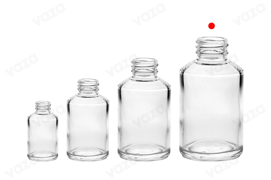 200ml Glasfläschchen mit PP28-Auslauf-bildgruppe