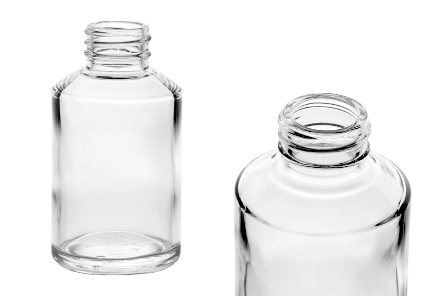 Flacon en verre de 200 ml avec bec verseur PP28 Flacon en verre de 200 ml avec bec verseur PP28