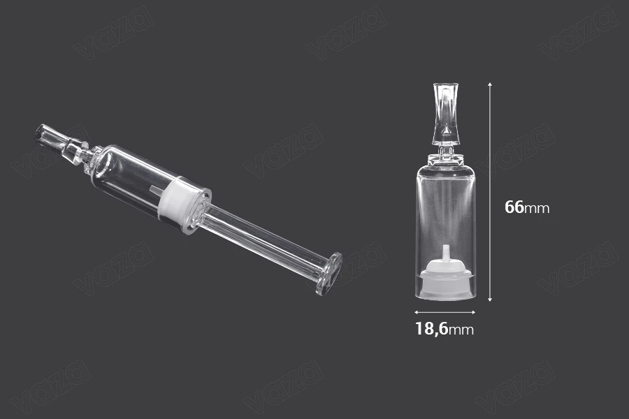 Flacon en plastique - ampoule de 5ml jetable - 100 pcs Flacon en plastique - ampoule de 5ml jetable - 100 pcs-photo_dimensions