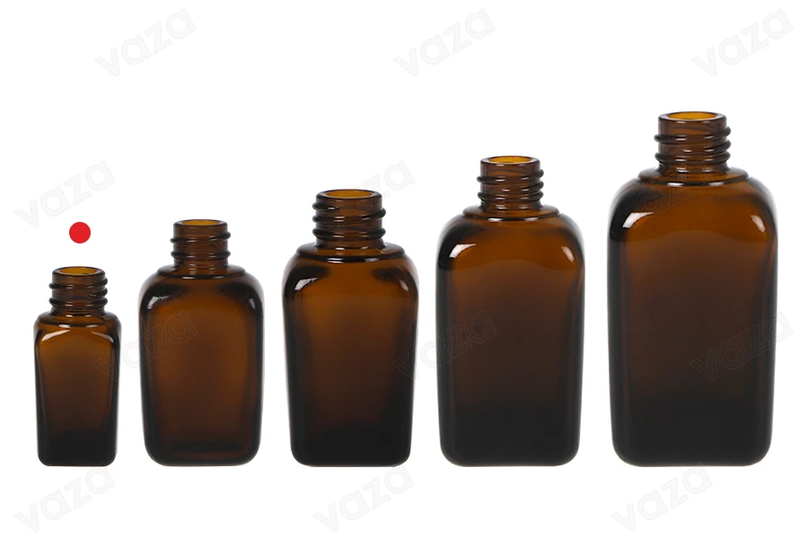 Flacone di vetro da 10 ml per oli essenziali, colore ambra (PP18).-gruppo_immagini